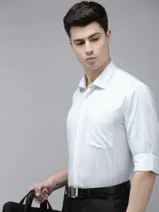 Park Avenue Slim Fit Striped Pure Cotton Formal Shirt