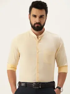 Peter England Textured Slim Fit Formal Shirt