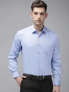 Van Heusen Custom Fit Textured Pure Cotton Formal Shirt
