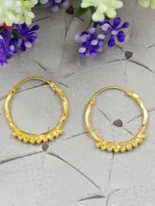 PRIVIU Gold Plated Circular Hoop Earrings