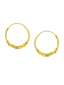 PRIVIU Gold-Plated Circular Hoop Earrings