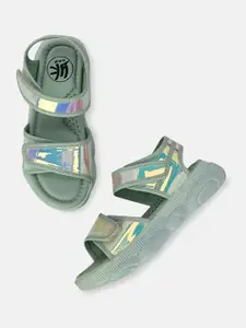 YK Girls Chunky Sole Velcro Sports Sandals