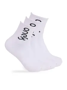 One8 Men Pack Of 3 Above Ankle-Length Semi-Cushioned Cotton Socks