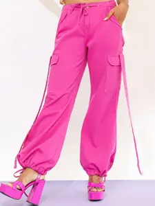 FREAKINS Women Pink Relaxed Fit Low-Rise Mildly Clean Look Jeans