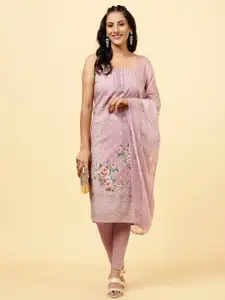 Meena Bazaar Printed Unstitched Dress Material