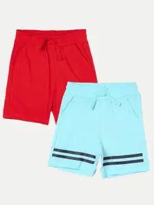 Juniors by Lifestyle Boys Pack Of 2 Printed Cotton Shorts