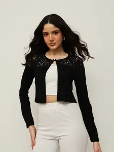 Espresso Open Front Casual Shrug