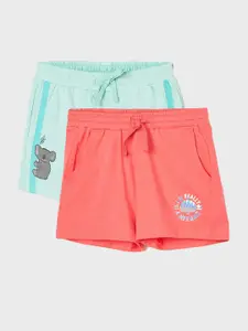 Fame Forever by Lifestyle Girls Pack Of 2 Mid-Rise Cotton Shorts