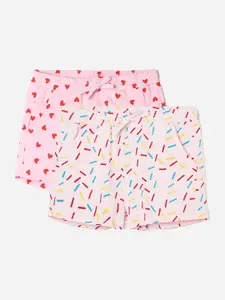 Fame Forever by Lifestyle Girls Pack Of 2 Mid-Rise Cotton Shorts