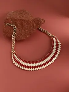 SOHI Gold-Plated Minimal Necklace