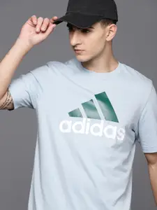 ADIDAS Brand Logo Printed Pure Cotton Regular Fit BL SJ T-shirt