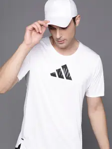 ADIDAS Men D4M WOGFX Brand Logo Printed Training T-shirt