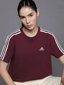 ADIDAS 3-Stripes Single Jersey Crop T-shirt
