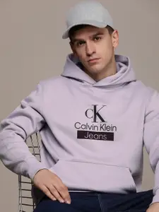 Calvin Klein Jeans Brand Logo Printed Hooded Sweatshirt
