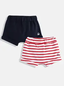 United Colors of Benetton Boys Pack of 2 Pure Cotton Shorts