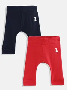 United Colors of Benetton Kids Boys Pack of 2 Pure Cotton Ribbed Joggers