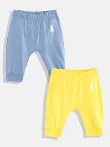 United Colors of Benetton Kids Boys Pack of 2 Pure Cotton Ribbed Joggers