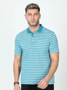 Classic Polo Striped Polo Collar Pure Cotton T-shirt