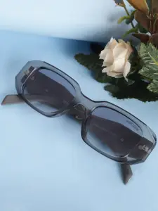 MARC LOUIS Women Rectangle Sunglasses With UV Protected Lens ML W9021-C17