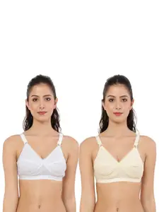 Piylu Pack Of 2 All Day Comfort Full Coverage T-shirt Bra