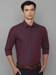 Louis Philippe Slim Fit Micro Checked Formal Shirt
