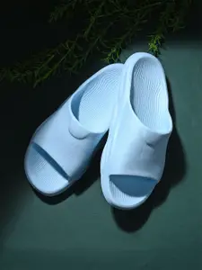 HRX by Hrithik Roshan Men Blue Comfort Fit Rubber Sliders