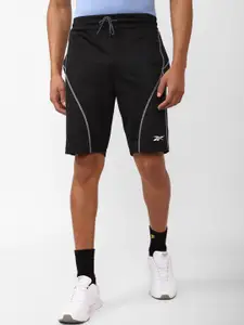 Reebok Men Brand Logo Printed Detail Slim-Fit Sports Shorts