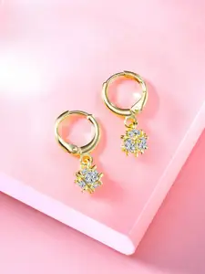 Peora Gold-Plated Contemporary Drop Earrings