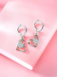 Peora Silver-Plated Contemporary Drop Earrings