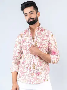 Tistabene New Floral Opaque Printed Cotton Casual Shirt