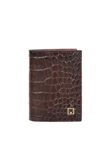 Hidesign Men Textured Leather Two Fold Wallet