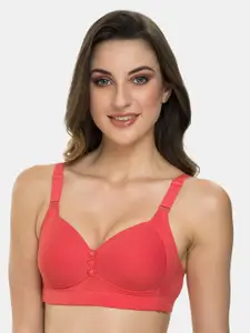 Tweens Cotton Bra Full Coverage Seamless Cups Lightly Padded-TLW-320-CRL