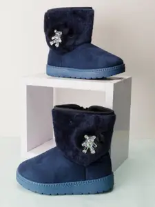 PASSION PETALS Girls Suede Winter Boots