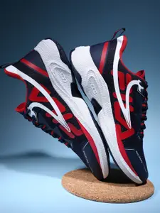 FILA Men Navy Mesh Running & Marking Shoes