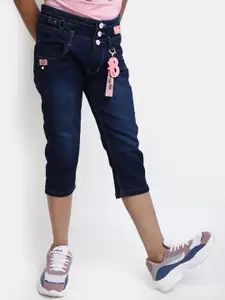 V-Mart Girls Mid-Rise Light Fade Cotton Jeans