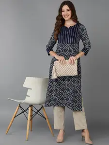 KALINI Bandhani Printed Straight Kurta