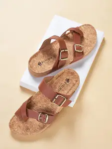 BYFORD by Pantaloons Men Buckled One Toe Comfort Sandals