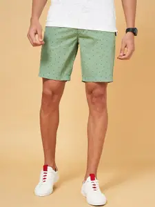 BYFORD by Pantaloons Men Conversational Printed Slim Fit Cotton Chino Shorts