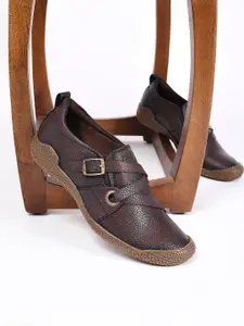 Buckaroo Men Harte Textured Leather Monks