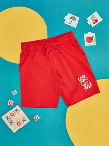 Pantaloons Junior Boys Typography Printed Cotton Shorts