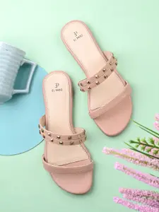 El Paso Embellished Open Toe Flats