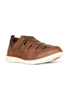 Bata Men Textured Shoe-Style Sandals