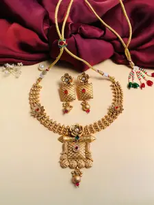 ABDESIGNS Gold-Plated Antique Necklace Set