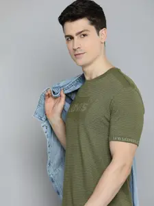 Levis Striped Round-Neck Pure Cotton T-shirt
