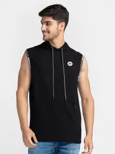 Being Human Hooded Sleeveless Casual T-shirt