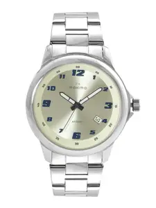 maxima Men Stainless Steel Bracelet Style Straps Attivo Analogue Watch 60741CMGI