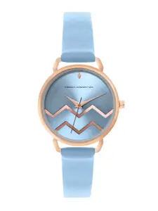 French Connection Women Printed Dial & Leather Straps Analogue Watch FCN00088G