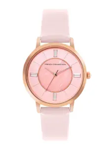 French Connection Women Leather Straps Analogue Watch FCN00066B