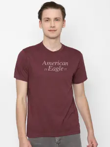 AMERICAN EAGLE OUTFITTERS Typography Printed Round Neck T-shirt