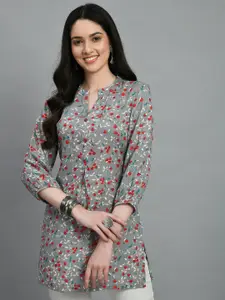 KALINI Floral Printed Straight Kurti